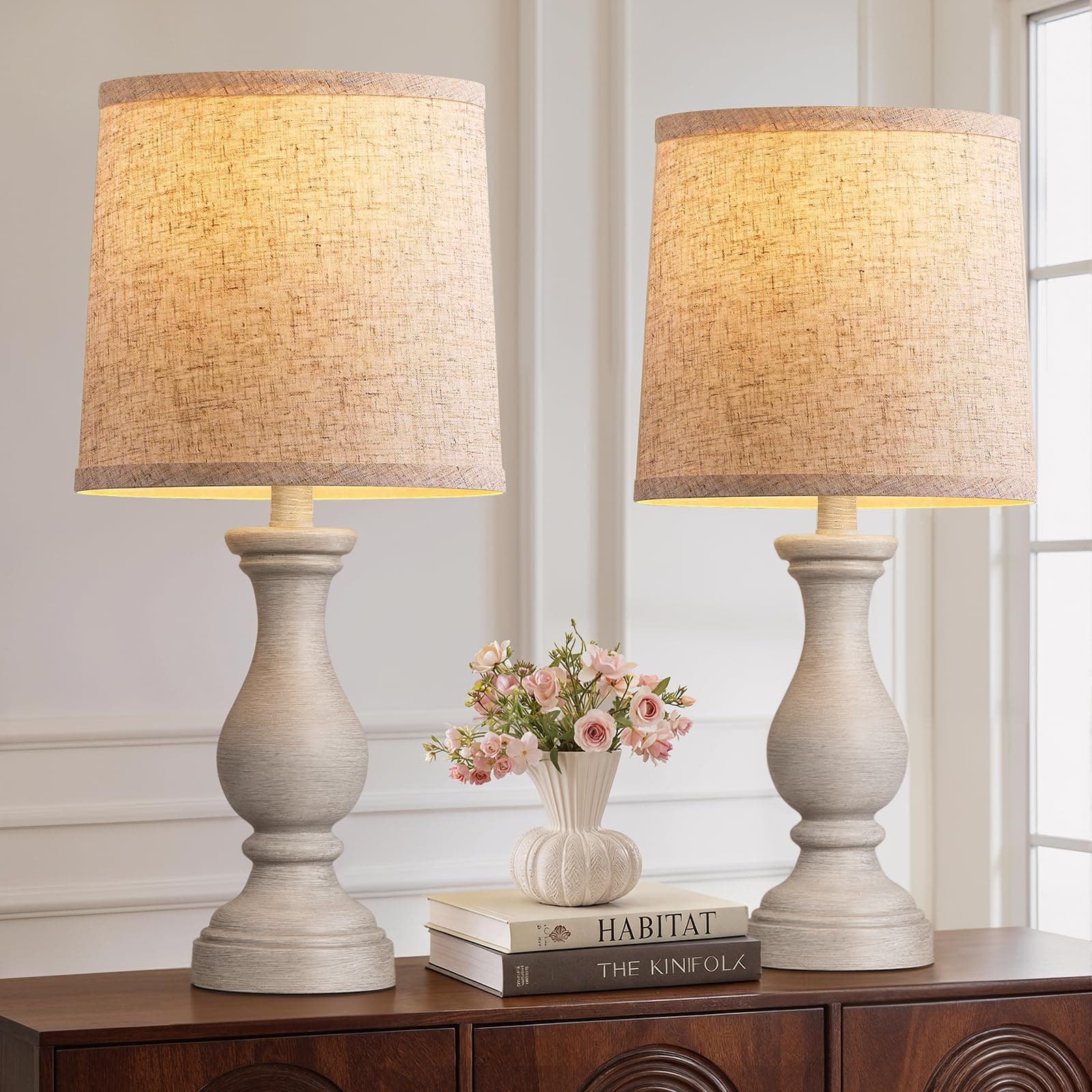 Seealle Farmhouse Table Lamps Set main product image