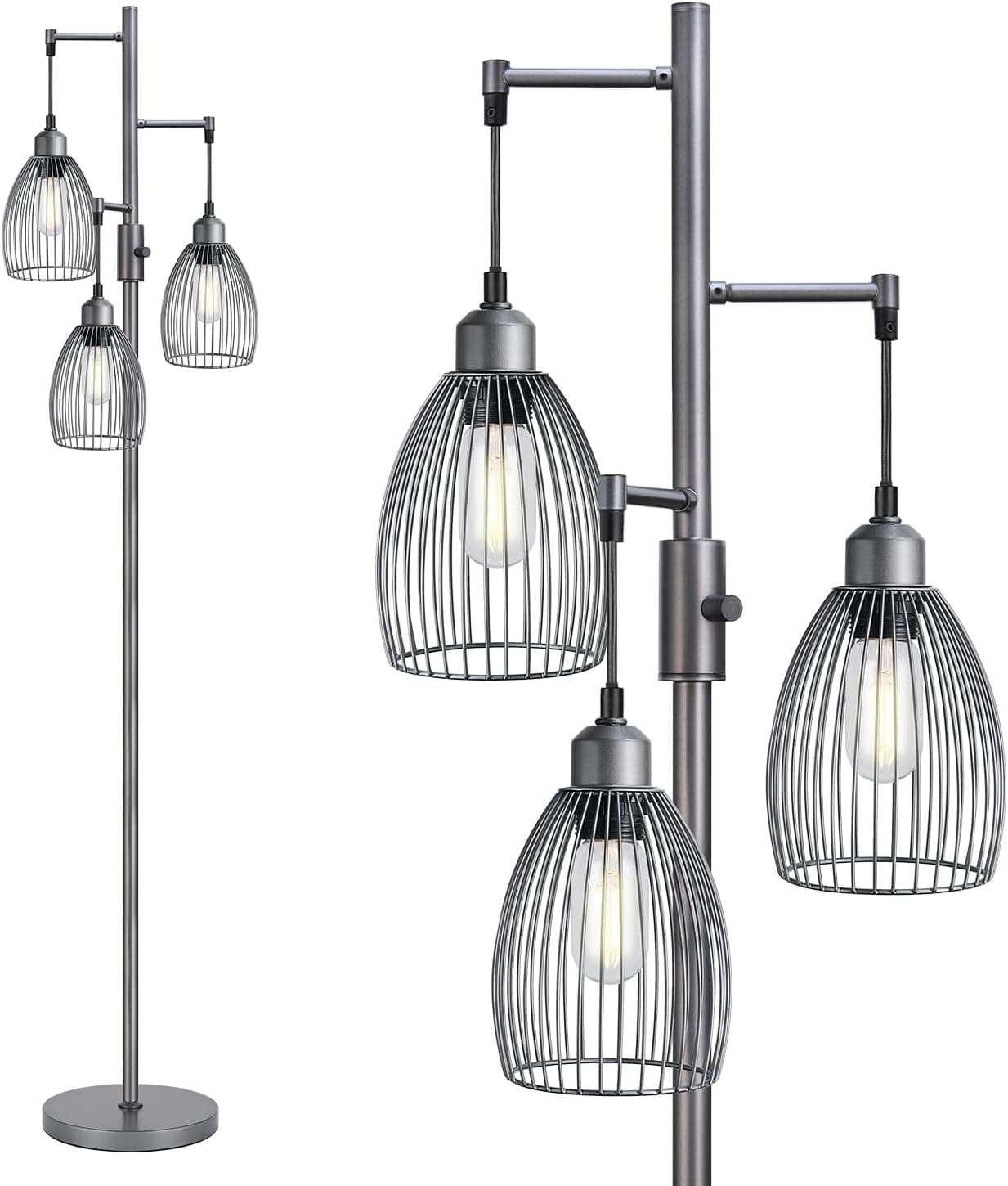 Torondo Industrial Gray Tree Floor Lamp main product image